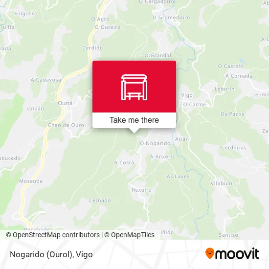 Nogarido (Ourol) map
