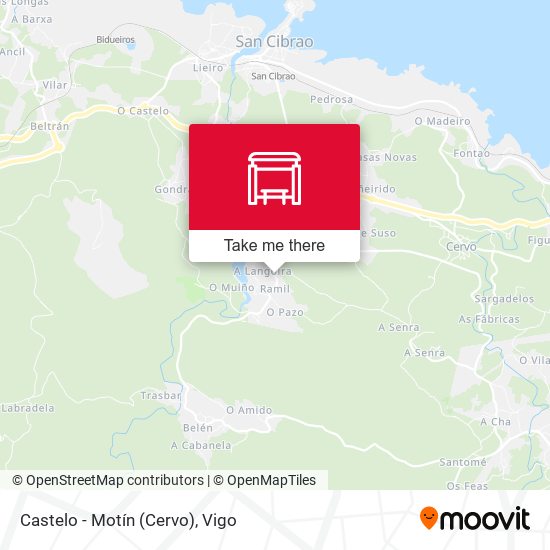 Castelo - Motín (Cervo) map