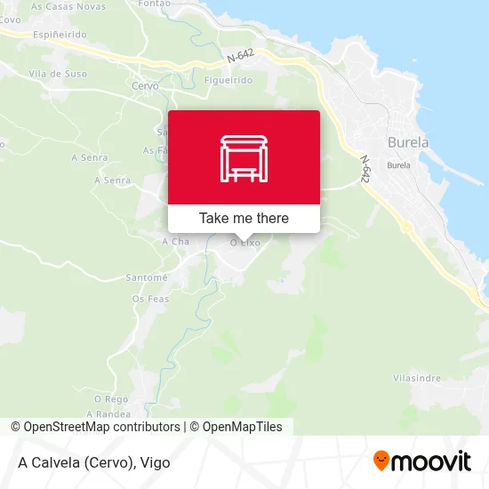 A Calvela (Cervo) map