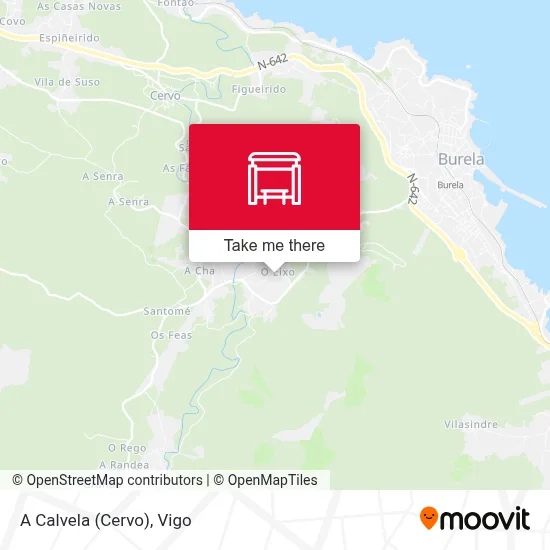 A Calvela (Cervo) map