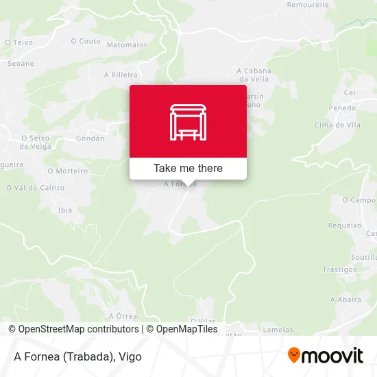 A Fornea (Trabada) map