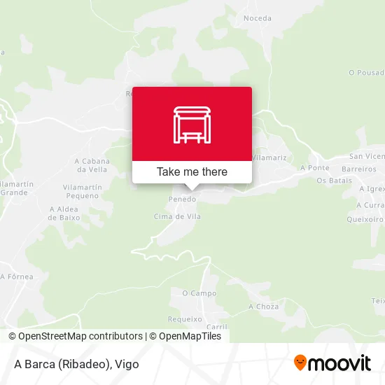 A Barca (Ribadeo) map