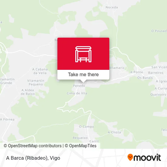 A Barca (Ribadeo) map