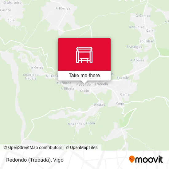 Redondo (Trabada) map