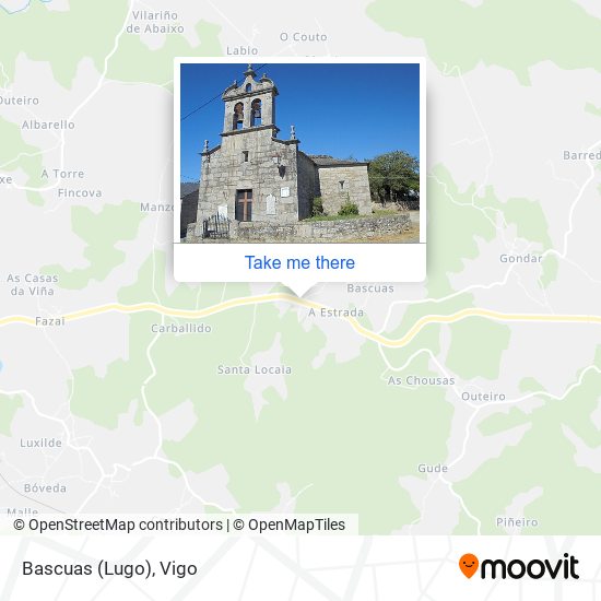 Bascuas (Lugo) map