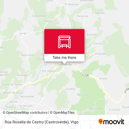 Rúa Rosalía de Castro (Castroverde) map