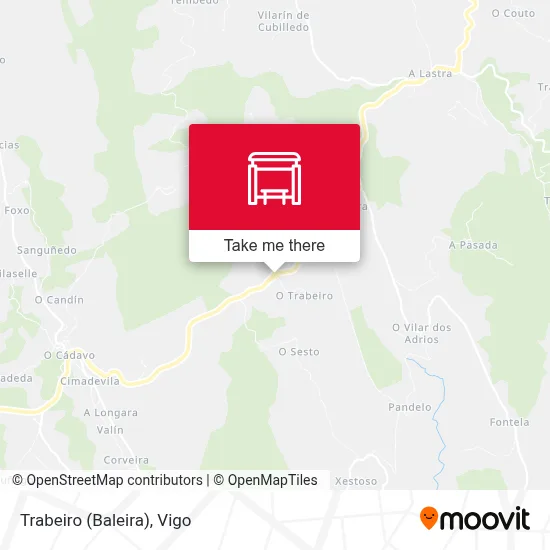 Trabeiro (Baleira) map