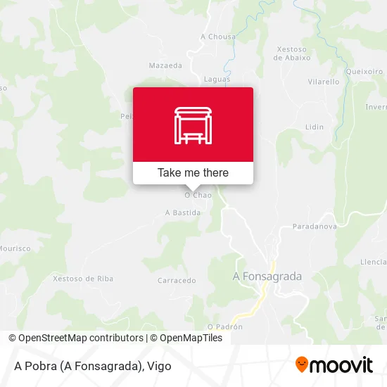 A Pobra (A Fonsagrada) map