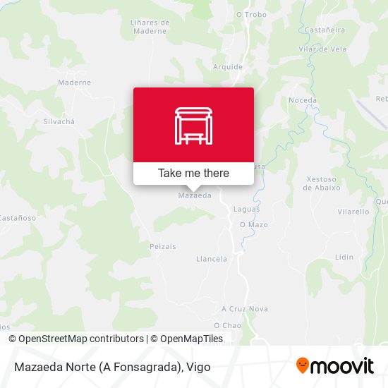 Mazaeda Norte (A Fonsagrada) map