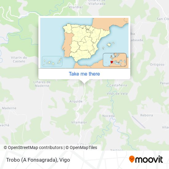 Trobo (A Fonsagrada) map