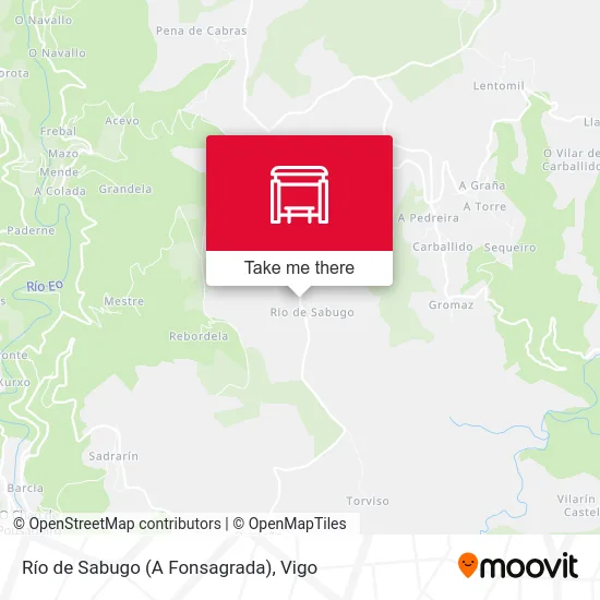 Río de Sabugo (A Fonsagrada) map