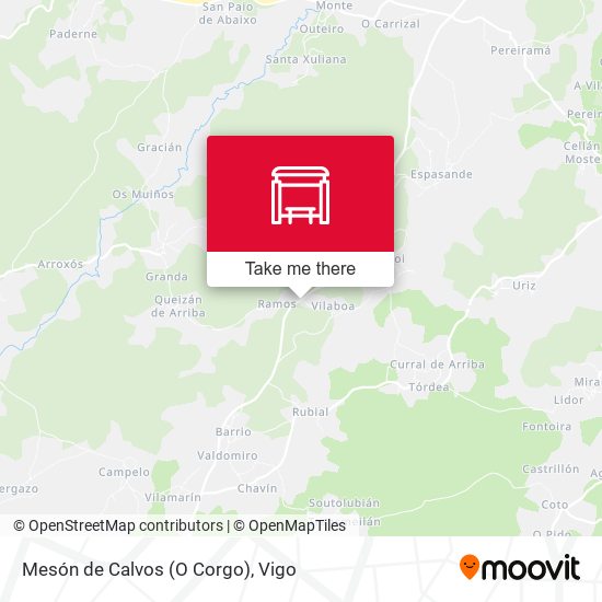Mesón de Calvos (O Corgo) map