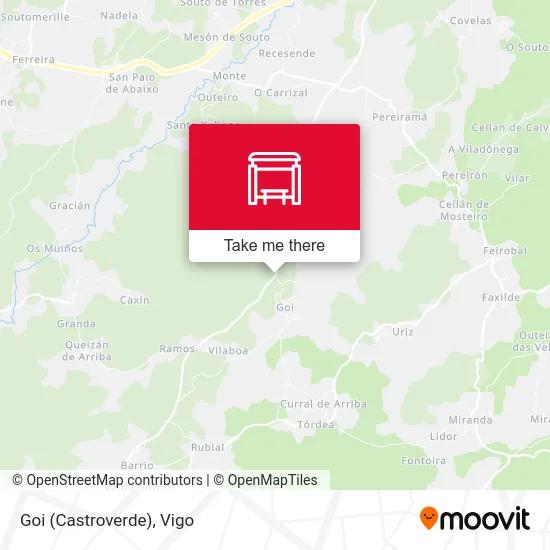 Goi (Castroverde) map