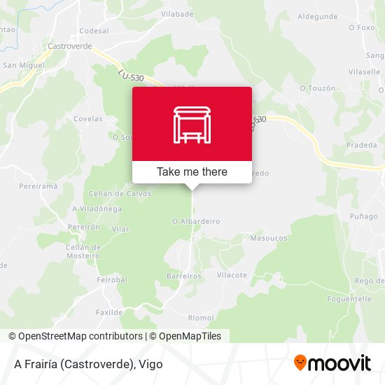A Frairía (Castroverde) map