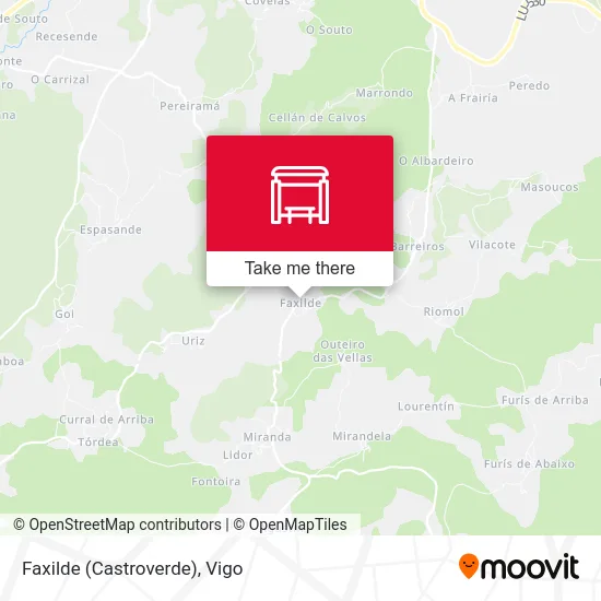 Faxilde (Castroverde) map