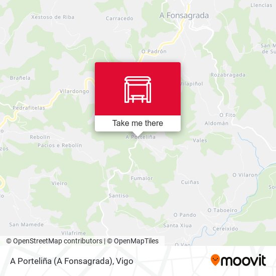 A Porteliña (A Fonsagrada) map