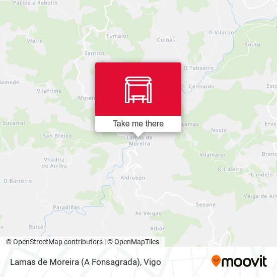 Lamas de Moreira (A Fonsagrada) map