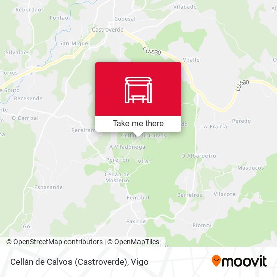 Cellán de Calvos (Castroverde) map