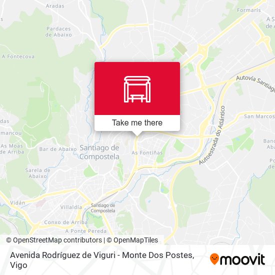 Avenida Rodríguez de Viguri - Monte Dos Postes map