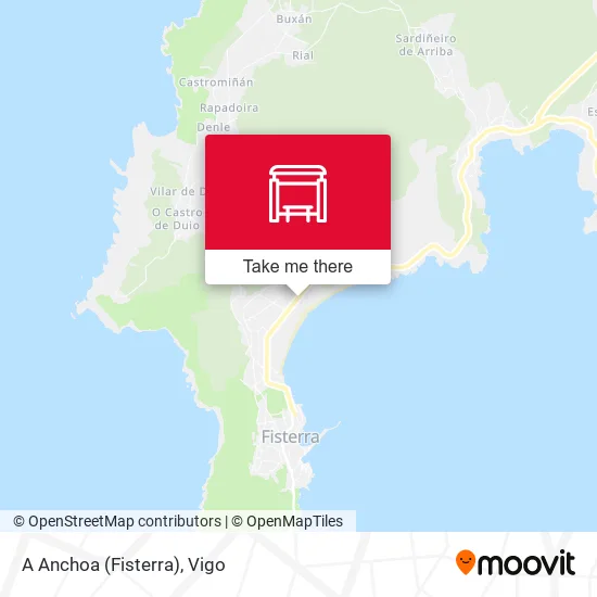 A Anchoa (Fisterra) map