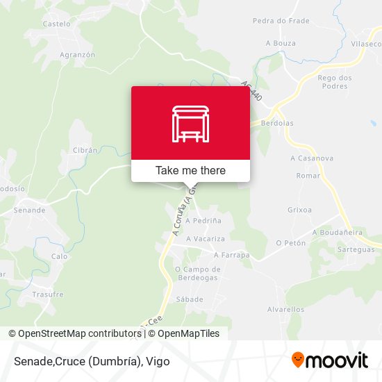 Senade,Cruce (Dumbría) map