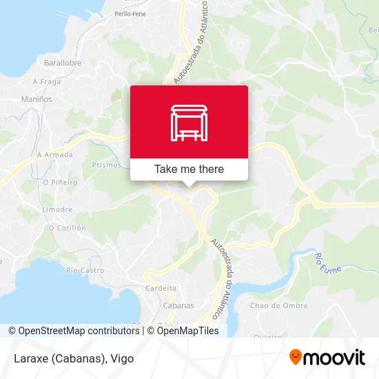 Laraxe (Cabanas) map
