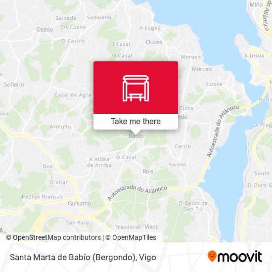 Santa Marta de Babío (Bergondo) map