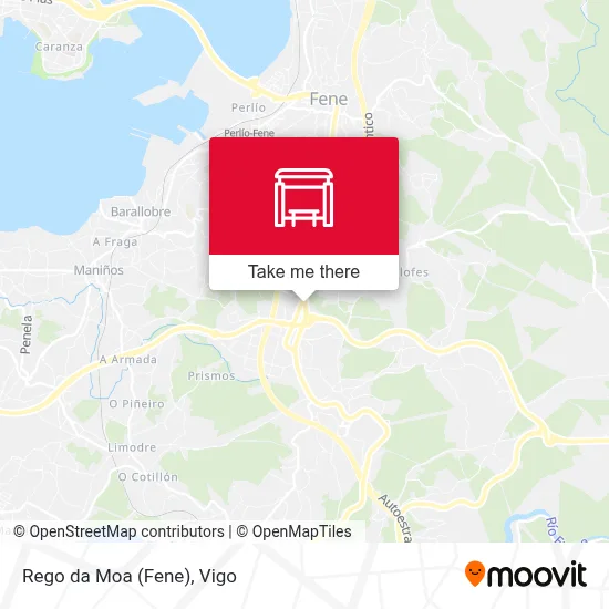 Rego da Moa (Fene) map