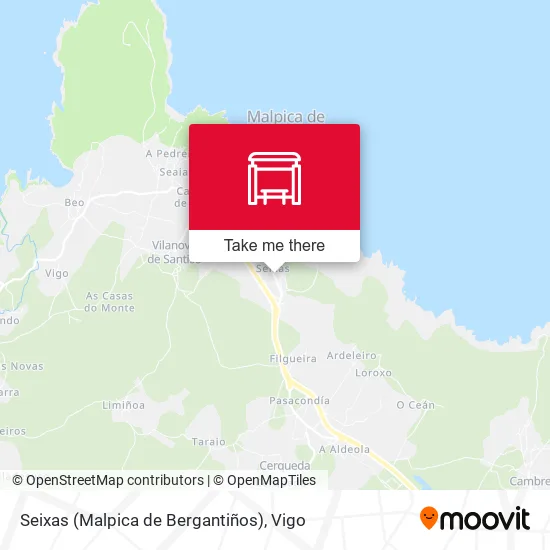 Seixas (Malpica de Bergantiños) map