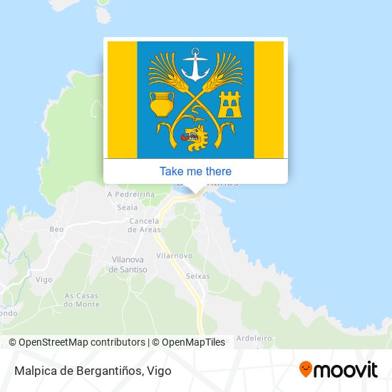 Malpica de Bergantiños map