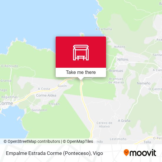 Empalme Estrada Corme (Ponteceso) map