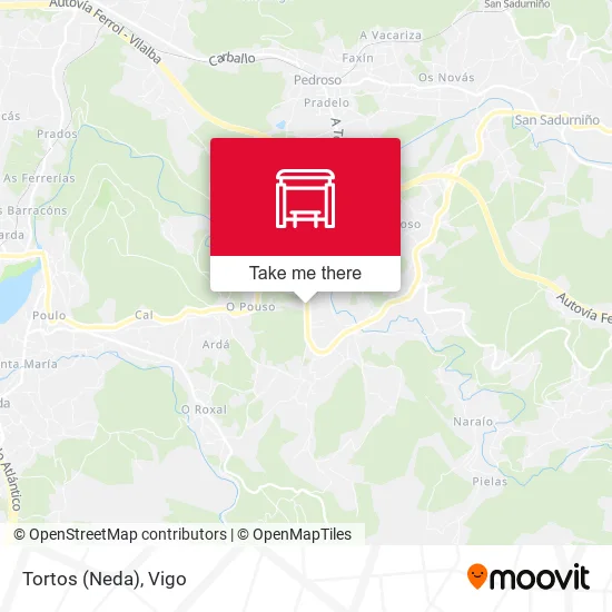Tortos (Neda) map