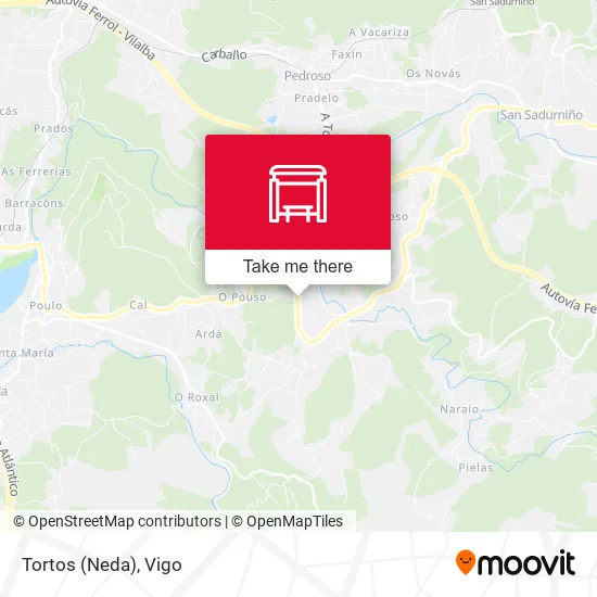 Tortos (Neda) map