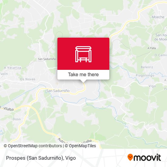 Prospes (San Sadurniño) map