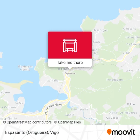 Espasante (Ortigueira) map