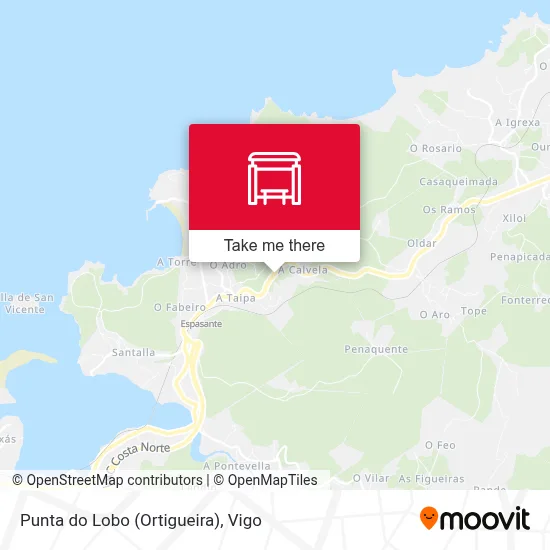 Punta do Lobo (Ortigueira) map