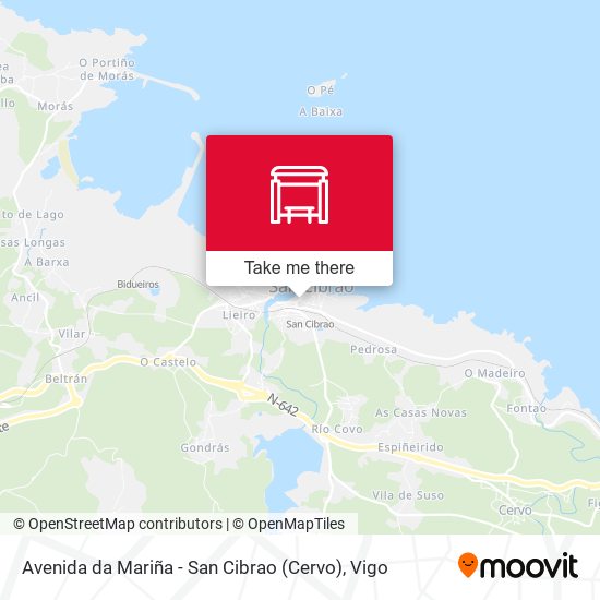 Avenida da Mariña - San Cibrao (Cervo) map