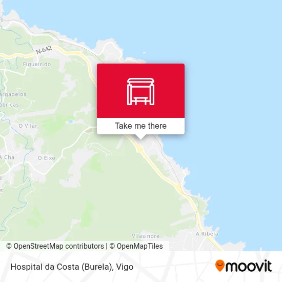 Hospital da Costa (Burela) map