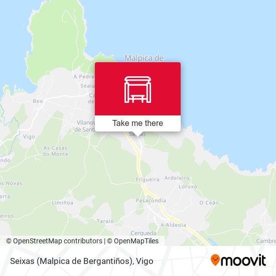 Seixas (Malpica de Bergantiños) map