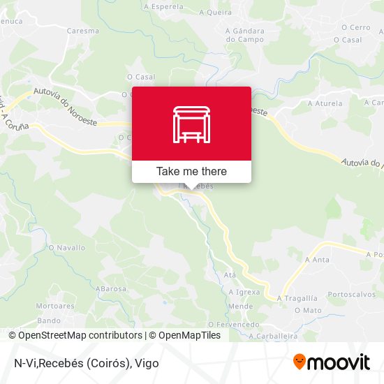 N-Vi,Recebés (Coirós) map