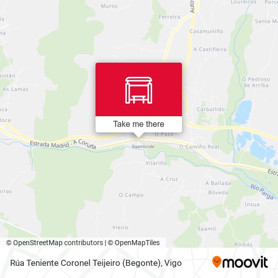 Rúa Teniente Coronel Teijeiro (Begonte) map