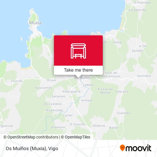 Os Muíños (Muxía) map
