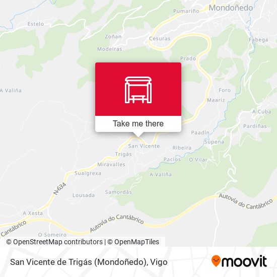San Vicente de Trigás (Mondoñedo) map