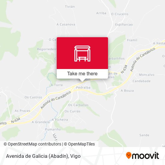 Avenida de Galicia (Abadín) map