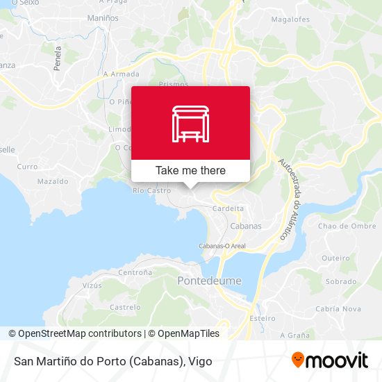 San Martiño do Porto (Cabanas) map