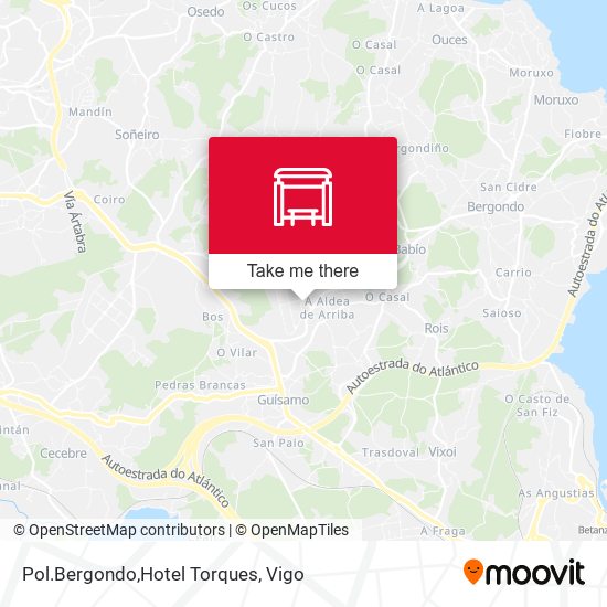 Pol.Bergondo,Hotel Torques map