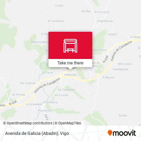 Avenida de Galicia (Abadín) map