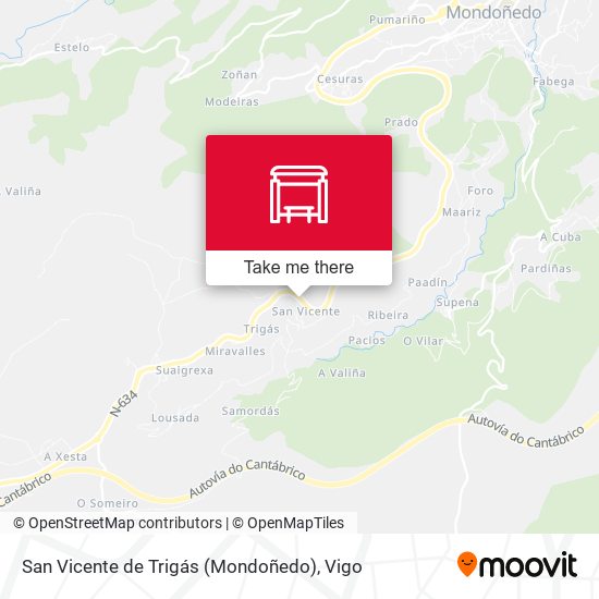 San Vicente de Trigás (Mondoñedo) map