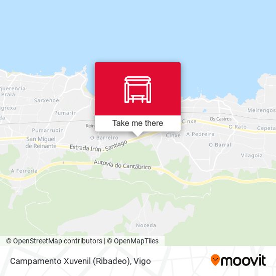 Campamento Xuvenil (Ribadeo) map
