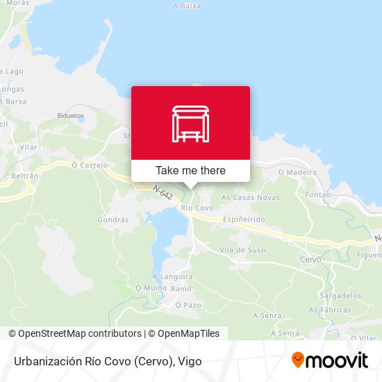Urbanización Río Covo (Cervo) map
